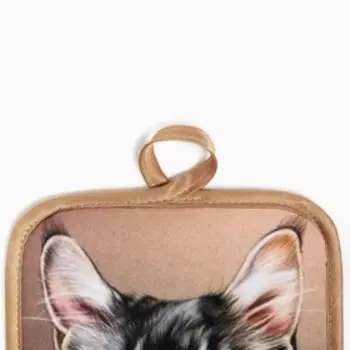 Прихватка прямоугольная, размер 22х14 см, МИКС, поролон, 100% полиэстер