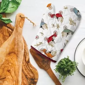 Прихватка-рукавица «Зайцы», размер 18х28 см