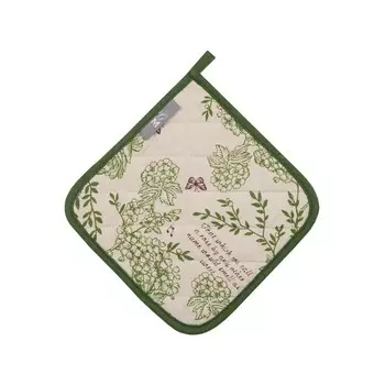 Прихватка Shakespeare, размер 20х20 см, цвет зеленый