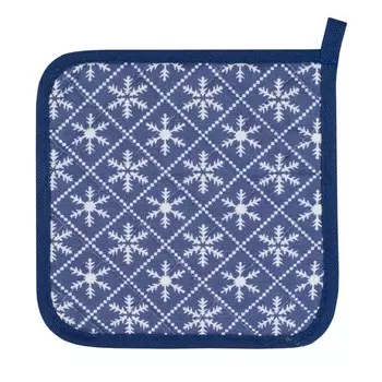 Прихватка Snowflakes blue, размер 20х20 см