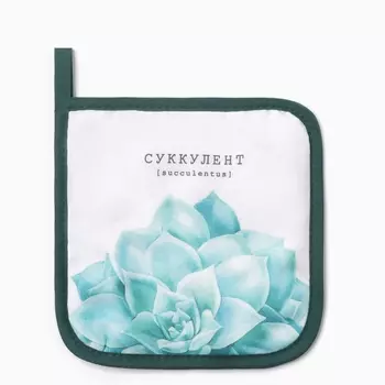 Прихватка «Суккулент», 1717 см, 100% п/э