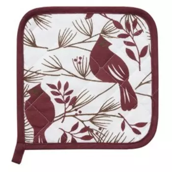 Прихватка Waxbird, размер 20х20 см, цвет красный