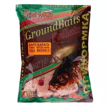 Прикормка Fish.ka Карп-Карась жареная семечка, 1 кг