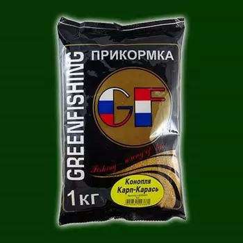 Прикормка GF КАРП/КАРАСЬ Конопля 1кг