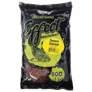 Прикормка пеллетс Greenfishing, конопля, 800 г