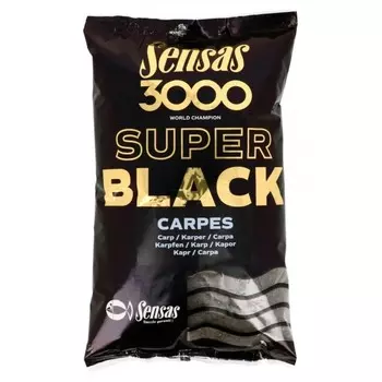 Прикормка Sensas 3000 Super BLACK Carp 1кг