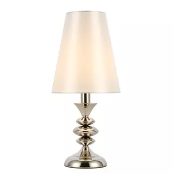 Прикроватная лампа Evoluce. SL1137.104.01. Rionfo. 1х40 Вт, E14, 21х21х45,8 см, цвет никель