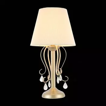 Прикроватная лампа Evoluce. SL177.204.01. Azzurro. 1х40 Вт, E14, 25х25х48,4 см, цвет золотистый