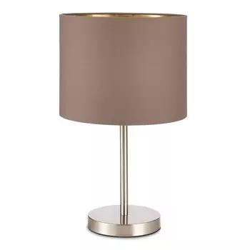 Прикроватная лампа Evoluce. SLE300574-01. Brescia. 1х40 Вт, E27, 25х25х43 см, цвет никель