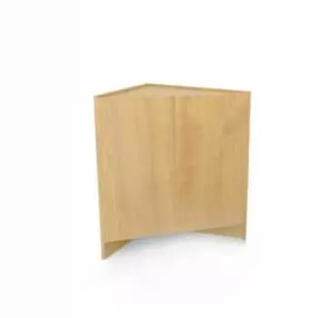 Прилавок рабочий угловой, внутренний, 45*45*90, цвет бук