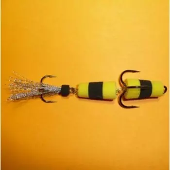 Приманка джиг. ФЛАЖОК 11 жел./чер./жел.