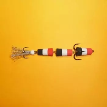 Приманка джиг. ФЛАЖОК 130 крас./бел./чер.