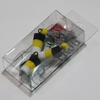 Приманка джиговая LJ FROG бел./жел./чер. в блистере