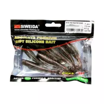 Приманка силиконовая SIWEIDA "Fighter Shad" 7,5см 6,1г (7шт.) цв. 192
