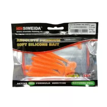 Приманка силиконовая SIWEIDA "Spark Tail Shad" 7,5см 2,4г (7шт.) цв. 193