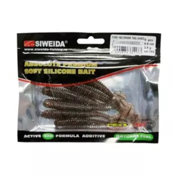 Приманка силиконовая SIWEIDA "Spark Tail Shad" 8,8см 3,8г (6шт.) цв. 192