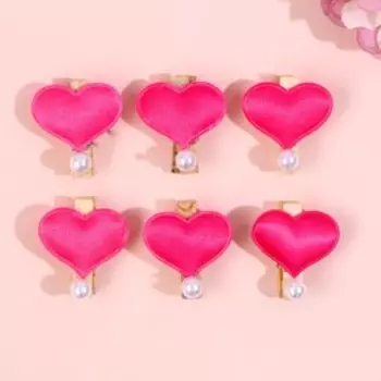 Прищепки для декора «Сердечки» 6 шт.