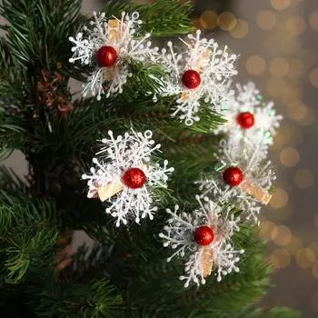 Прищепки для декора «Снежинки» 6 шт.