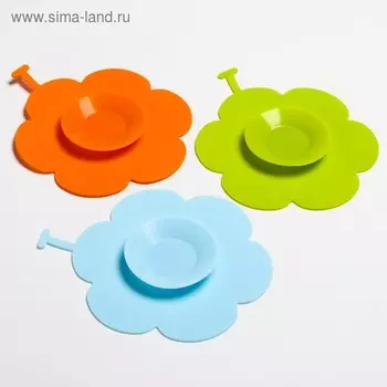 Присоска силиконовая для тарелок, цвет МИКС