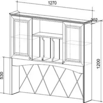 Приставка для стола Алиса 1200