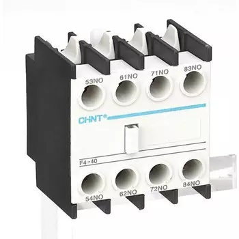 Приставка доп. контакты CHINT 257026 F4-40, к контактору, NC1 и NC2