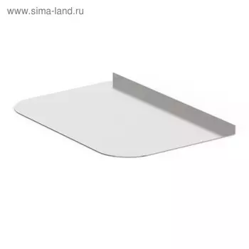 Притопочный лист 990 500 мм, нержавейка 0.5 мм