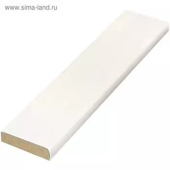 Притворная планка экошпон Белый Эмалит, 30х10х2070