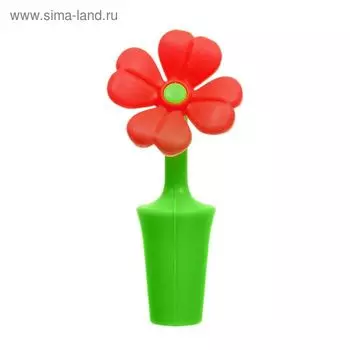 Пробка для бутылки «Цветочек», цвет МИКС