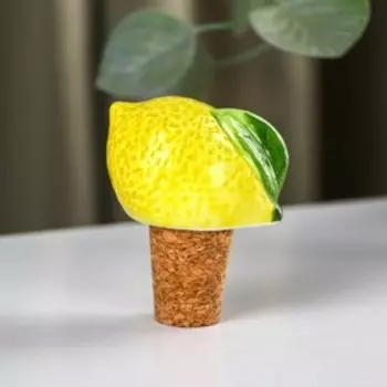 Пробка для бутылки Доляна «Лимон», 5×6 см