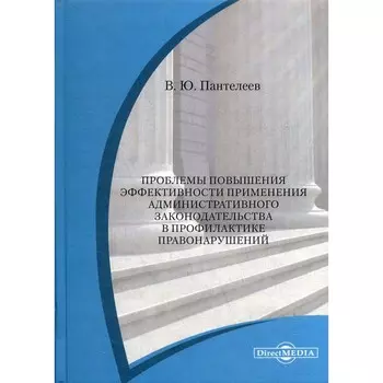 Проблемы повышения эффективности применения административного законодательства в профилактике правонарушений. Монография. Пантелеев В.Ю.