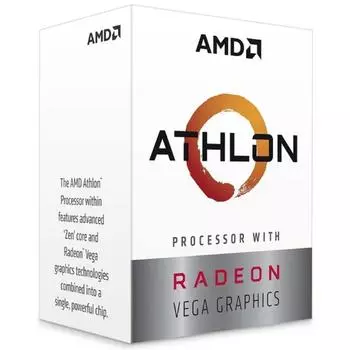 Процессор AMD Athlon 3000G, AM4, 2x3.5ГГц, DDR4 2667МГц, Vega 3, TDP 100Вт, Box