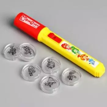 Проектор-фонарик 2 в 1, ФИКСИКИ, батарейки в набор не входят