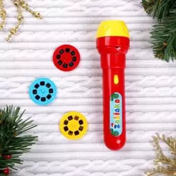 Проектор-фонарик «Волшебный проектор», свет, цвета МИКС, в пакете