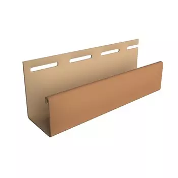 Профиль для сайдинга DCKE J30, 3000 мм, цвет каштановый