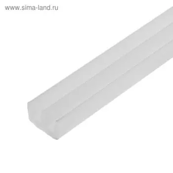 Профиль направляющий, Ш-образный, L=2 м, белый, верх+ низ