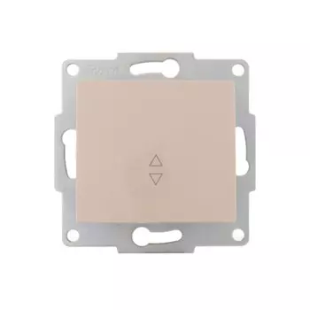 Проходной переключатель LEZARD 707-0388-105 Karina, 1 клавиша, СП, 10А, IP20, цвет кремовый 954742