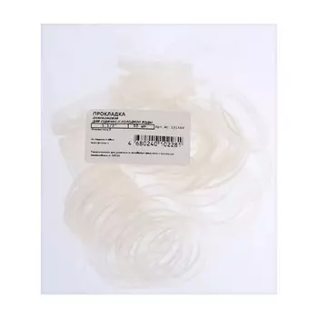 Прокладка уплотнительная Masterprof ИС.131568, 1 1/2", прозрачная, набор 50 шт.