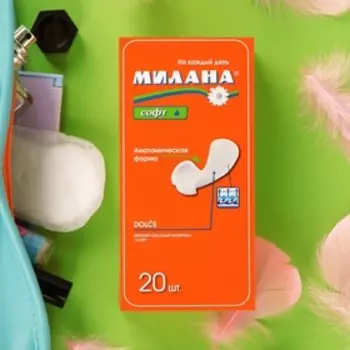 Прокладки ежедневные, Милана, Dolce Софт, 20 шт