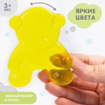 Прорезыватель охлаждающий «Мишка», цвет МИКС, Крошка Я