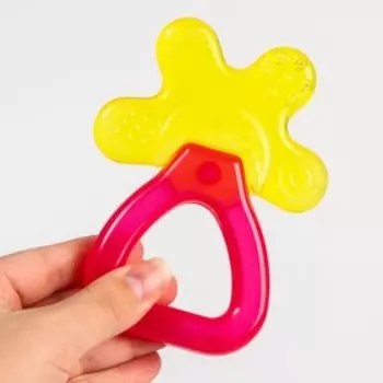 Прорезыватель - погремушка охлаждающий «Массажер», цвет МИКС, Крошка Я