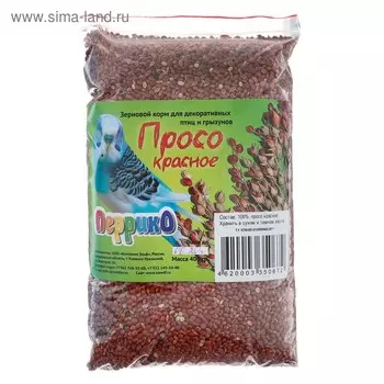 Просо "Перрико" для птиц, пакет 400 г