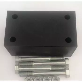 Проставка рессора-рама под серьгу УАЗ 40 мм капролон (с крепежом)