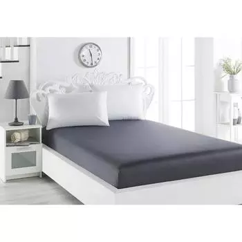 Простынь на резинке Karna Loft, размер 160x200x30 см, цвет тёмно-серый