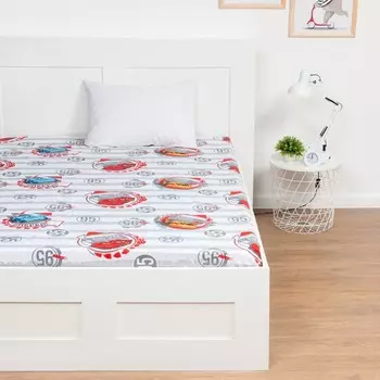 Простыня 1,5 сп «Тачки: Супер гонки» 150х214 см 100% хлопок, бязь