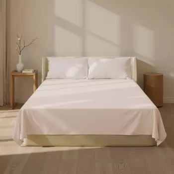 Простыня 2 спальная SL Home Nude, 235240 см, сатин 300ТС, хлопок 100%