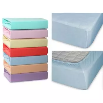 Простыня Cleo, трикотаж, размер 140x200x25 см