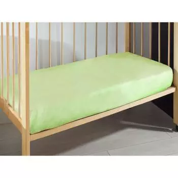 Простыня детская, размер 120x180 см, цвет светло-зелёный