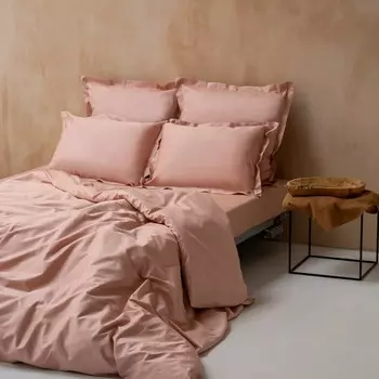 Простыня «Ферги», размер 240х260 см, цвет бежево-розовый