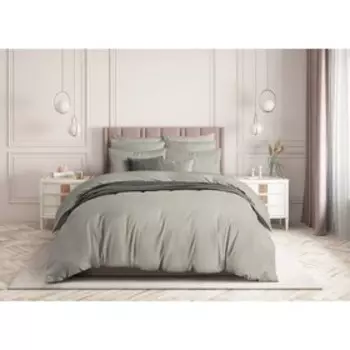 Простыня Gray, размер 220х214 см, цвет серый