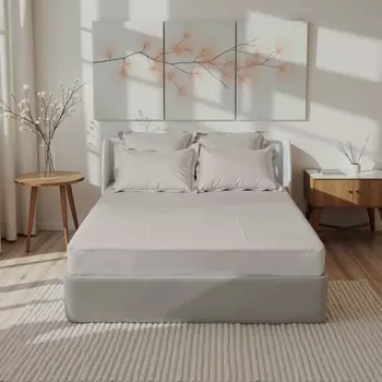 Простыня евро-макси «Этель» Ivory 235280 см, хлопок 100%, перкаль (300 нитей)